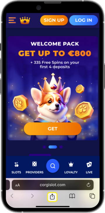 CorgiSlot App Screenshot